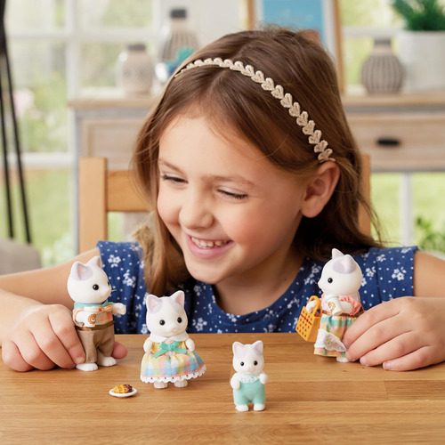 Sylvanian Familia Gato Latte Calico Critters Muñeco Ternurin