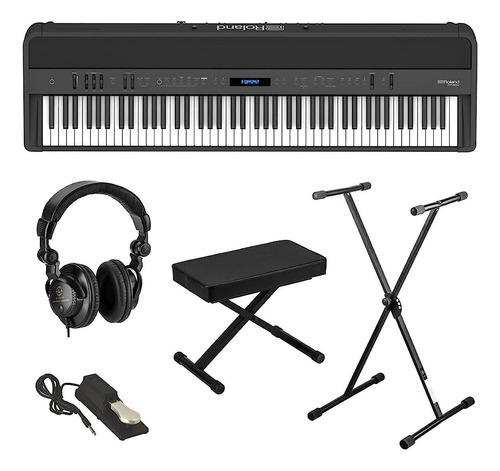 Roland Fp-90x 88-key Piano Digital Portátil, Paquete Negro C