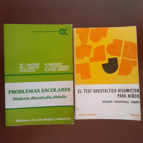 Dislexia, Discalculia, Dislalia Test Guestaltico Visomotor (Usado)