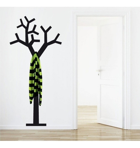 Vinilo Decorativo Pared Perchero Arbol