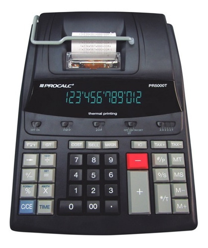Calculadora De Mesa Procalc Térmica 12 Dígitos Bivolt