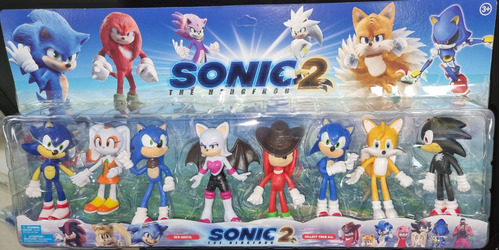 Set De 8 Figuras De Sonic