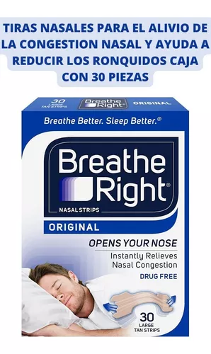 Comprar Breathe Right Tiras Nasales 30 Unidades.