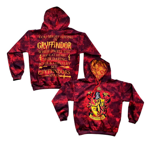 Sudadera Sublimada Harry Potter Gryffindor Adulto Cosplay