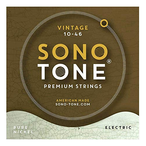 Cuerdas De Guitarra Eléctrica Sonotone Vintage 10-46, Niquel