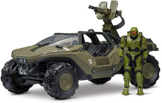 Halo Vehiculo Warthog Con Master Chief Original