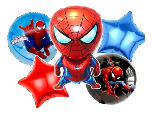  Globo Metálico Hombre Araña Spiderman Cumpleaños Partyday