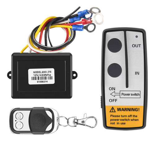 Juego De Control Remoto Inalámbrico Con Cabrestante De 12 V,