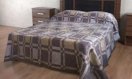 Frazada King Doral Campolindo Jacquard 2.5 Plaza King Escocés Liso