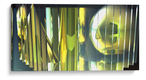 Canvas Lab Cuadro A Través Del Cristal 40x20, Caperh