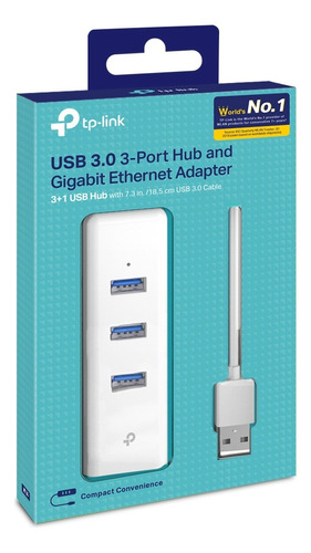 Adaptador Usb 2 En 1 Con Usb 3.0 Y Ethernet Gigabit (ue330)