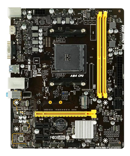 Biostar B450mh Motor De Placa Base Amd B450 Am4 Micro Atx