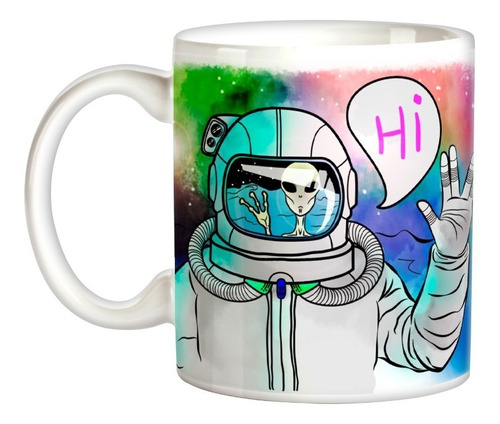 Caneca Aliens Et Lunático Alienígena Personalizada Com Nome