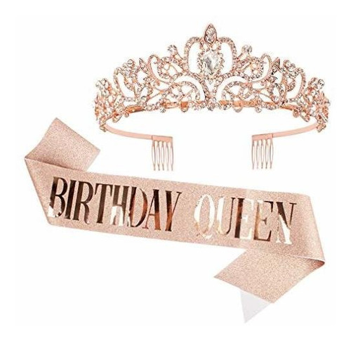 Didder Crystal Tiara & Diademas Birthday Crowns For Women 