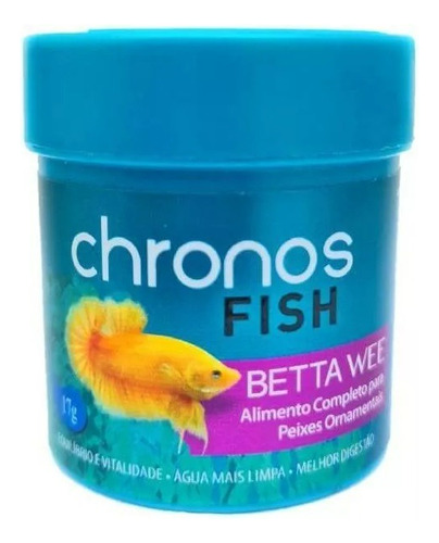 Ração Para Betta Wee Chronos Fish 17g Peixes