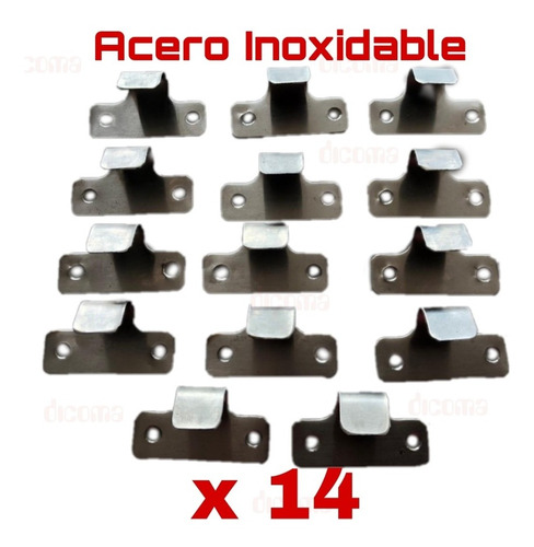 Kit Gancho Acero Inox Tensor Capota (x14) Citroen Mehari