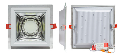 Panel Led Cob 15w Luz Blanca Cuadrada Empotrar