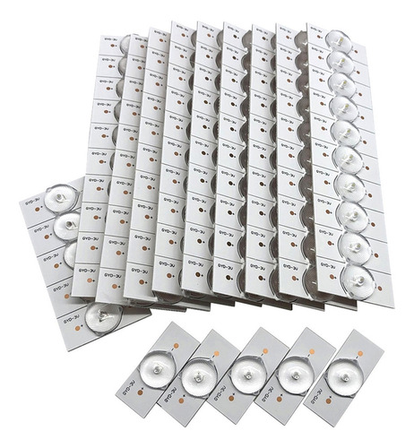 100 Abalorios De Lámpara De 3 V Smd Con Lente Óptica Flite