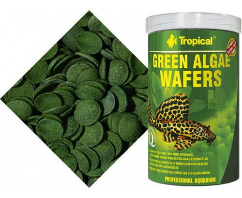 Alimento Tropical Green Algae Wafers 250 Ml / 113 Gr