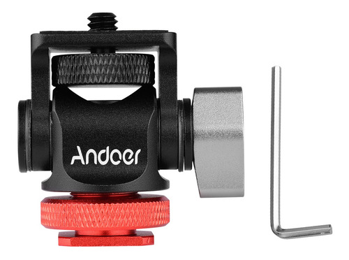 Imagem 7 de 9 de Andoer Mini Monitor Mount Tripé Cabeça Cold Shoe Adapter