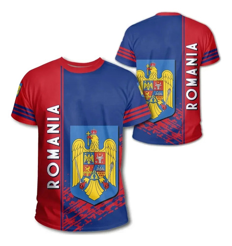 Camiseta De Fútbol De Rumanía Impresa En 3d