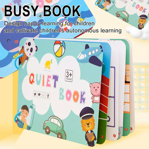 Libro Montessori Quiet Book Busy Book Paste Book.