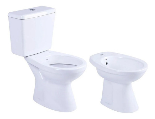 Imagen 8 de 10 de Inodoro Largo + Deposito + Bidet Roca Italiana Oferton Capea