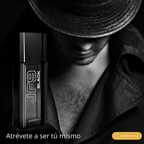 Perfume Caballero Jf9 Black Jafra Fragancia Masculina 100ml