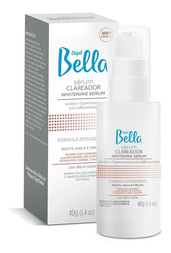 Sérum Rosto Axila E Virilha Clareador 40g Depil Bella