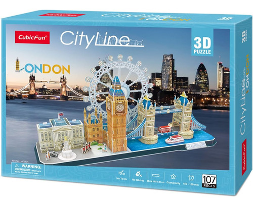 Cubic Fun Rompecabeza 3d Vista De La Ciudad Londres 107 Piez