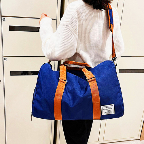 Maletas Deportivas Gimnasio Viaje Hombre Y Mujer Color Azul Diseño De La Tela Liso
