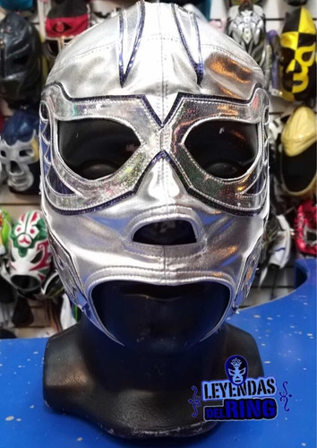 Máscara Semi Profesional Del Luchador Silver King Plata