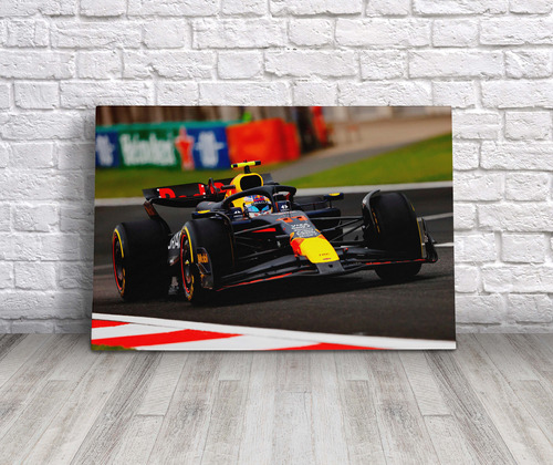 Cuadro Checo Perez Red Bull Formula 1 Canvas 45x30 Cm