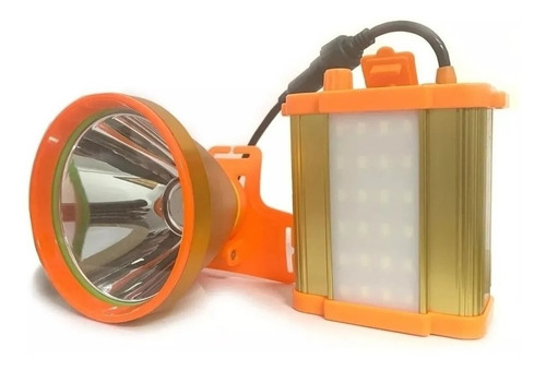 Lampara Minera Cacería La Bestia Faro De Largo Alcance Led Color Blanco