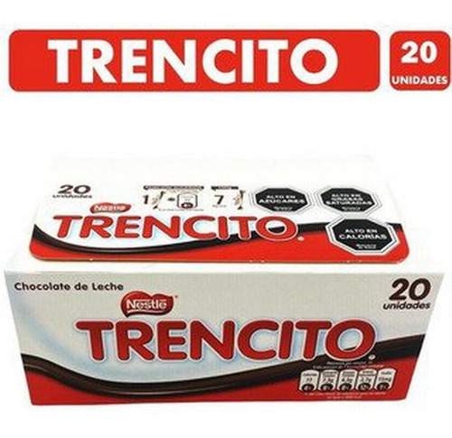 Chocolate Trencito Nestle Caja 20 Unidades Mayorista