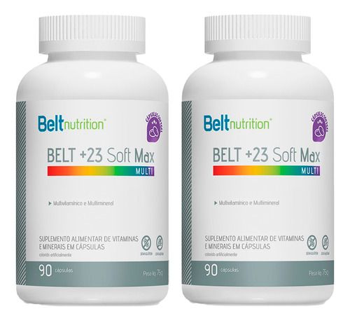 Belt +23 Soft Max Multi 90 Cáps Kit Com 2 Un Belt Nutrition