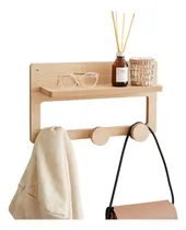 Comprar Perchero De Pared Con Estante Escandinavo Nordico Diseño