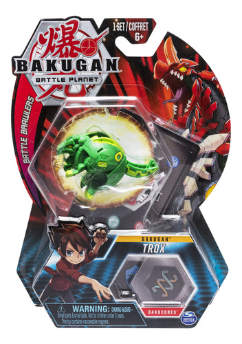 Bakugan, Trox, Figura De Acción Coleccionable De 2 Pulgadas