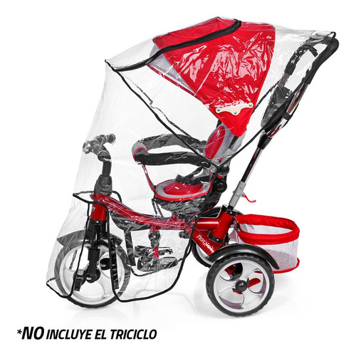 Imagen 5 de 10 de Cobertor Capota Cubre Lluvia Para Triciclo Infantil Felcraft