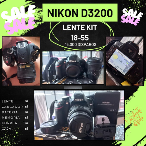Cámara Profesional Nikon D3200