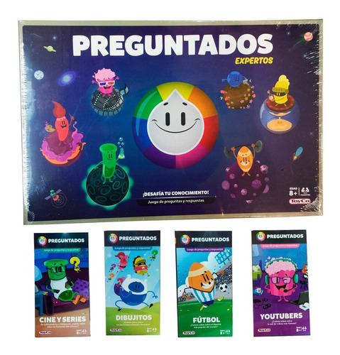 Preguntados Expertos + 4 Categorias De Cartas En Combo Toyco