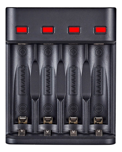 Cargador Pilas Recargables Aa Y Aaa Corte Automático Usb 5v