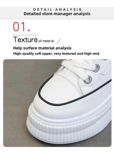 Zapatillas Blancas Con Plataforma Para Mujer, Zapatos Casual