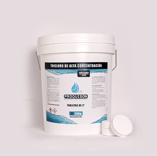 Cubeta Tricloro 20 Kg Tabletas Al 90% Alberca Envio Gratis