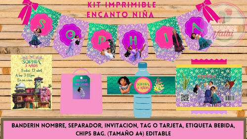 Kit Imprimible Encanto Niña/maribel/isabella Madrigal