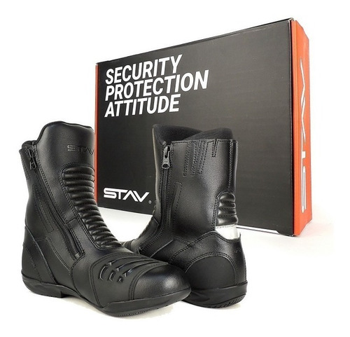 Botas Moto Stav Core Cuero Touring Protection Motoscba