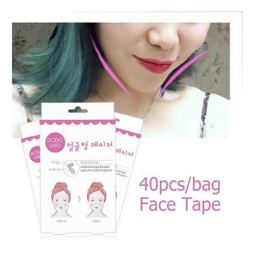 Imagen 4 de 5 de Lifting Facial/elevación De Papada/ Piel Flácida/ 40 Parches