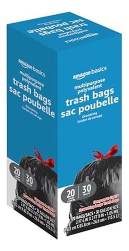 Bolsas De Basura Con Cordón Multipropósito Básico, 30 20 De