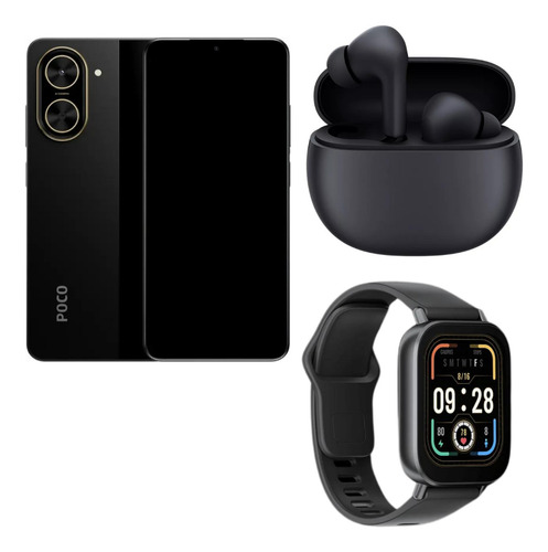Xiaomi Smartphone Poco C71 128gb Rom/4gb Ram + Buds 4 Active + Watch 5 Active