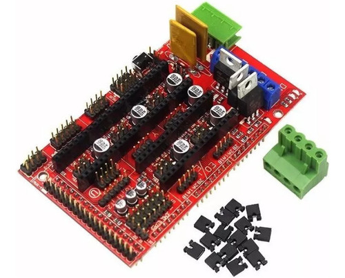 Shield Cnc Arduino Mega - Ramps 1.4 + 5 Drivers Drv8825